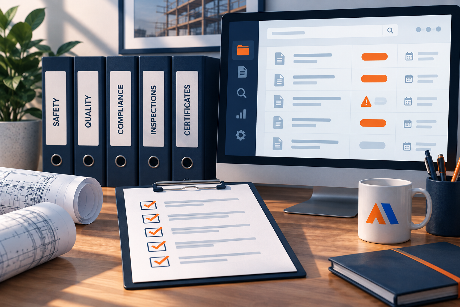 Illustrated compliance files and review checklist