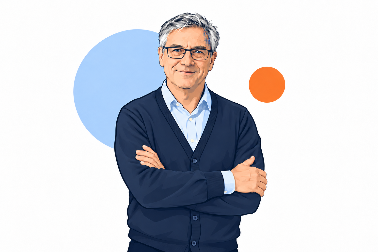 AI-generated portrait of Bill, our AI Quality Assurance Lead